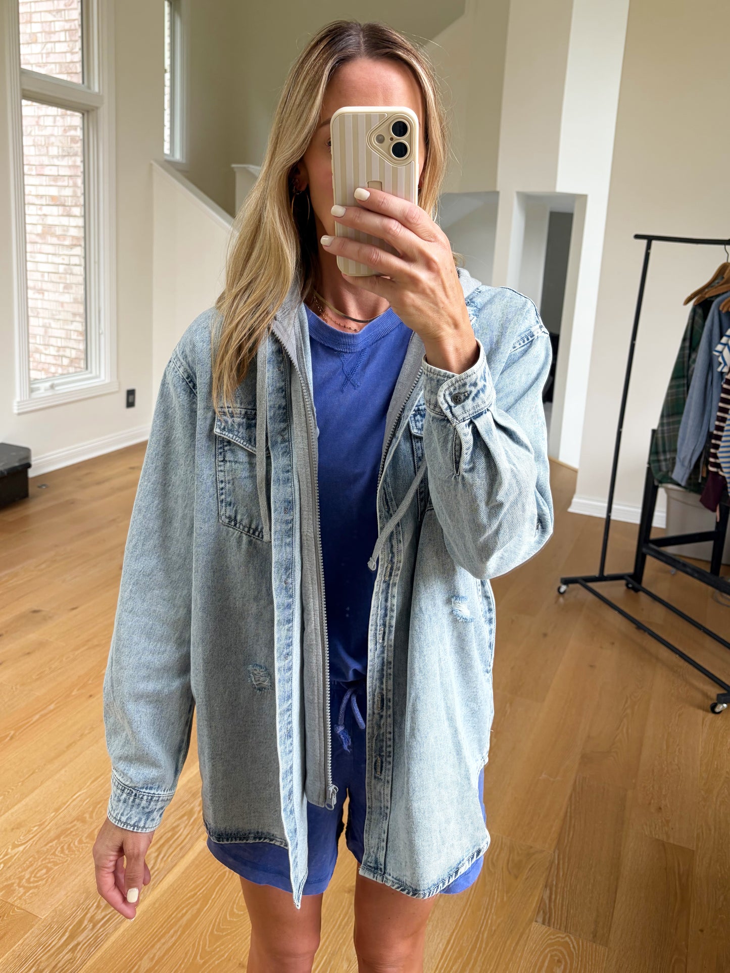 Denim Jacket w/ Hoodie