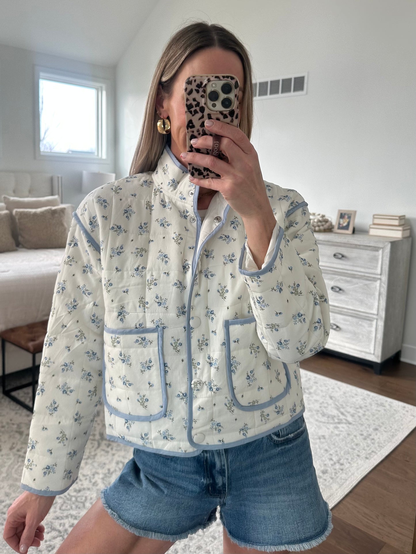 Quilted Floral Jacket