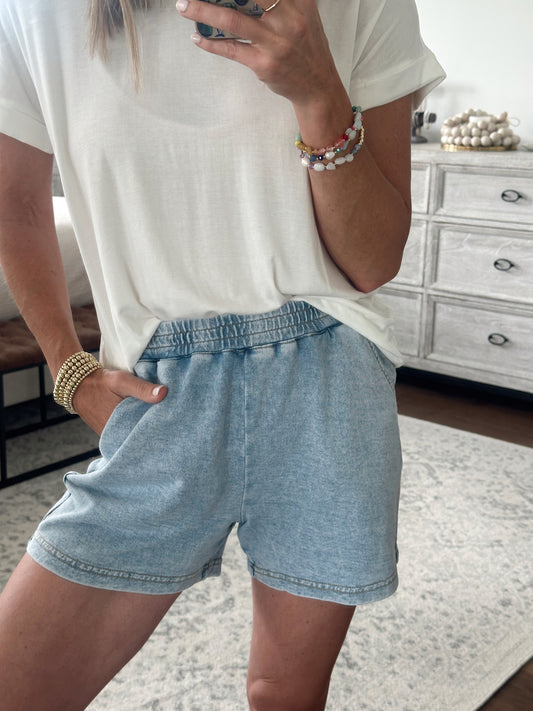 Soft Shorts- Denim