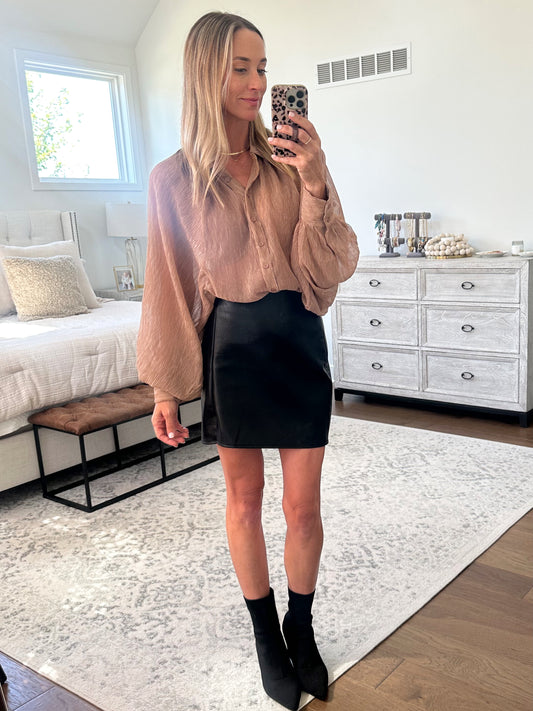Sheer Button Down