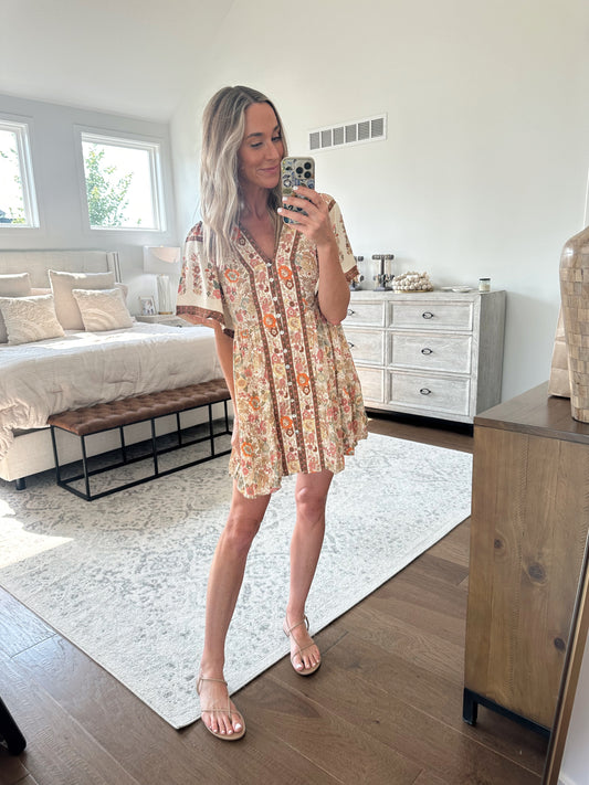 Boho Print Dress