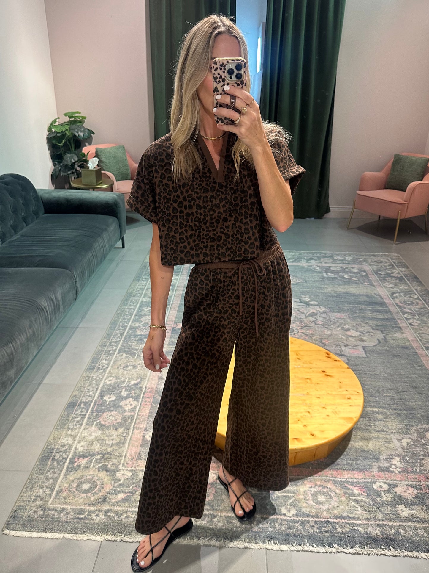 Leopard Lounge Set