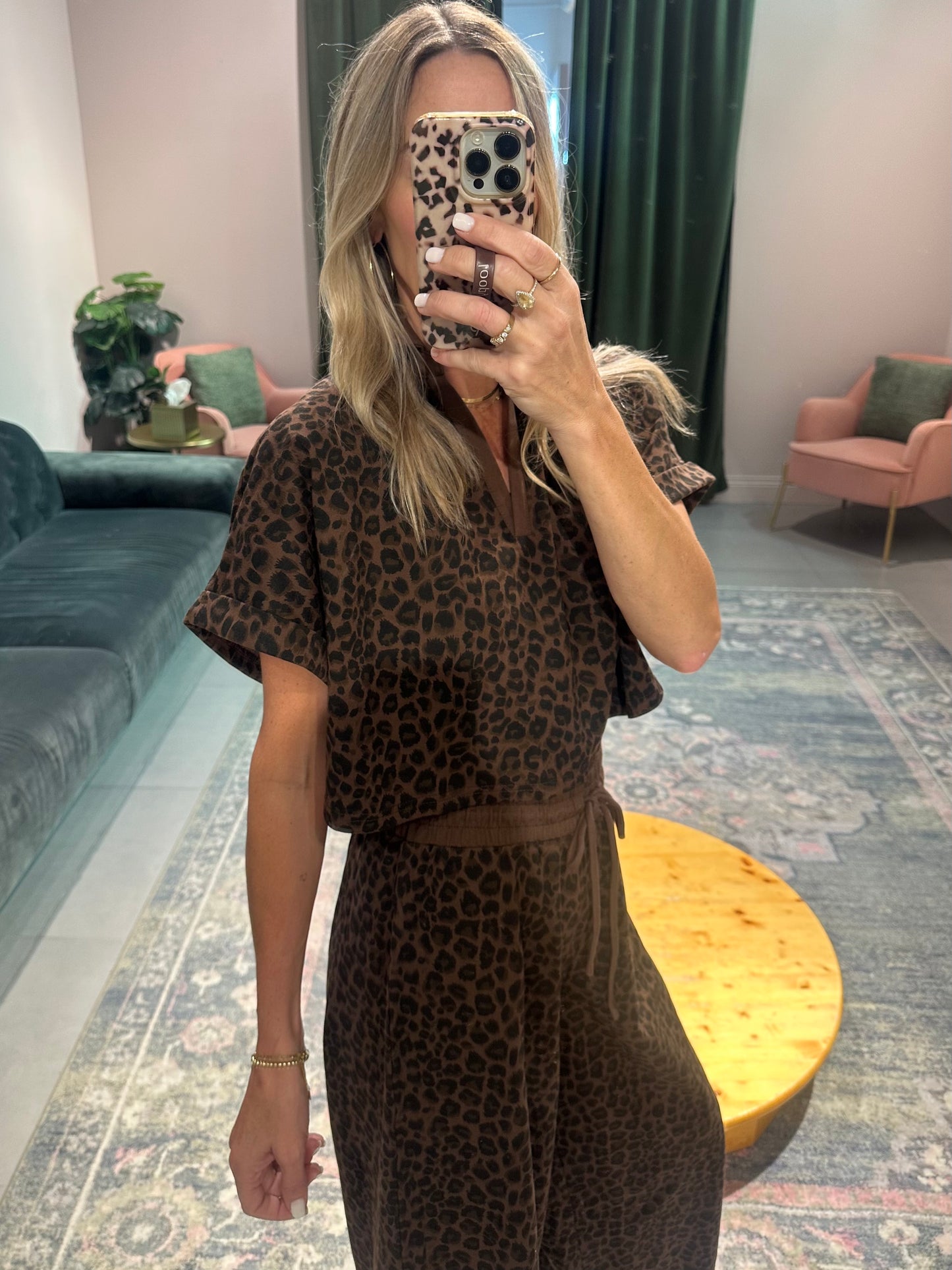 Leopard Lounge Set