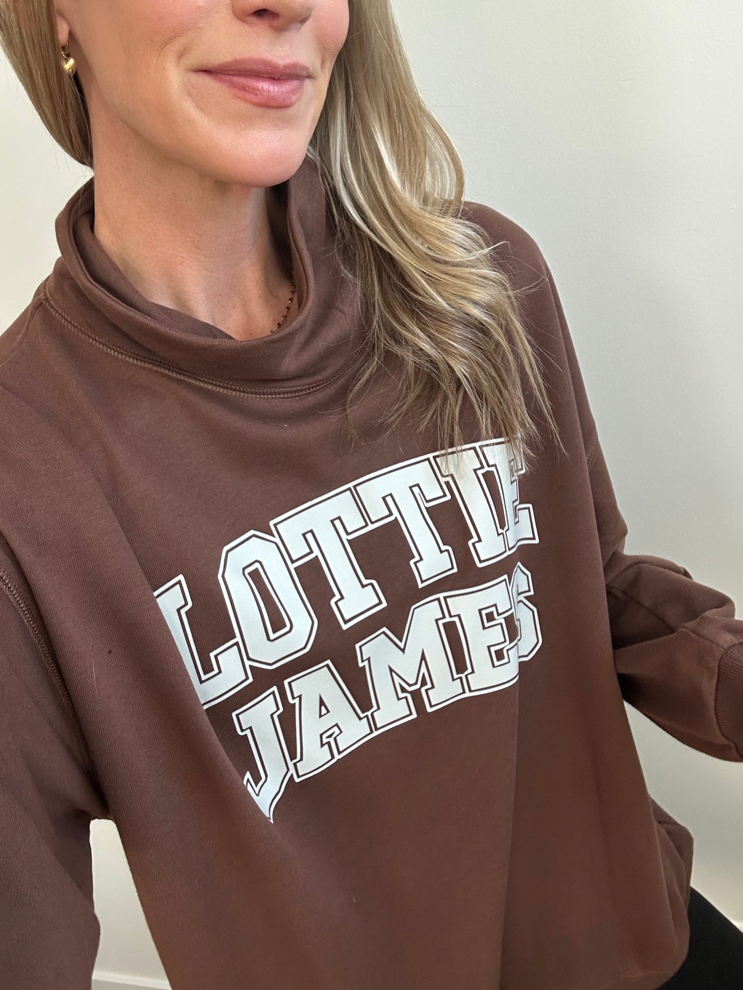 Lottie James Mock Neck Sweatshirt