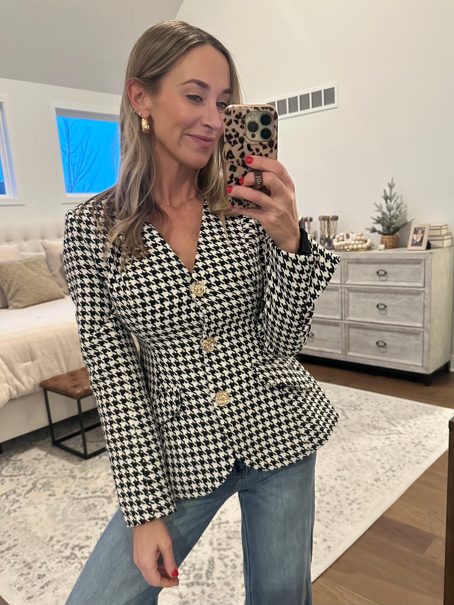 Houndstooth Blazer