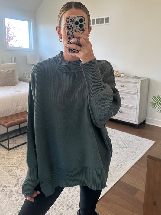 Oversized Sweater- Jade