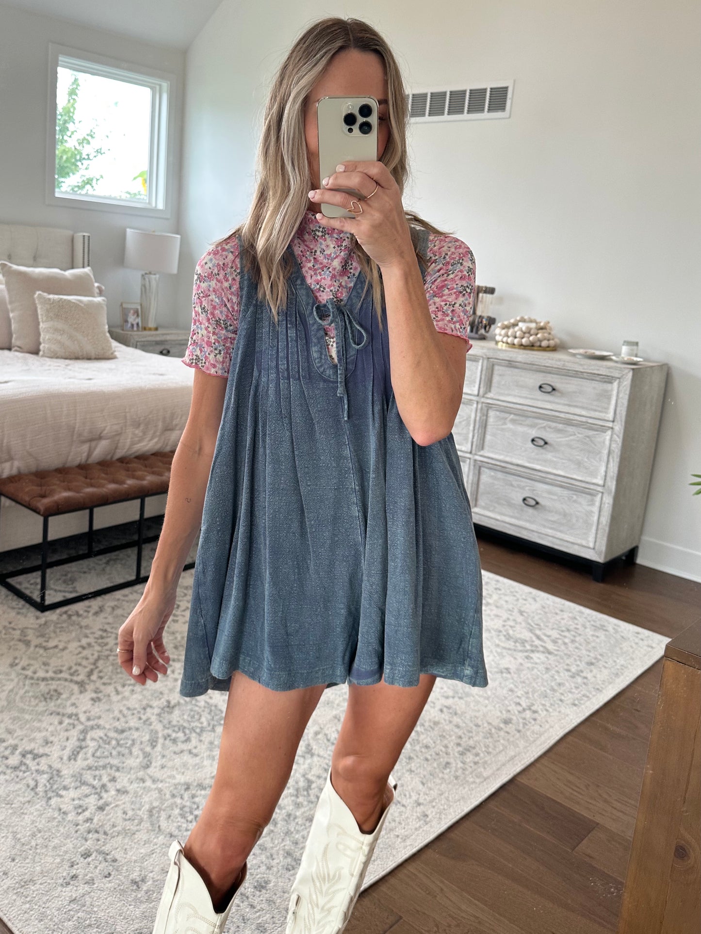 Soft Pleated Romper