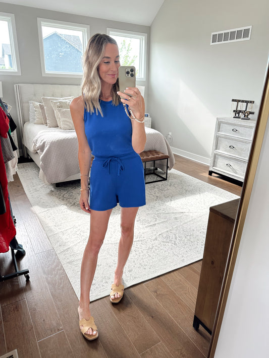 Everyday Romper- Royal Blue