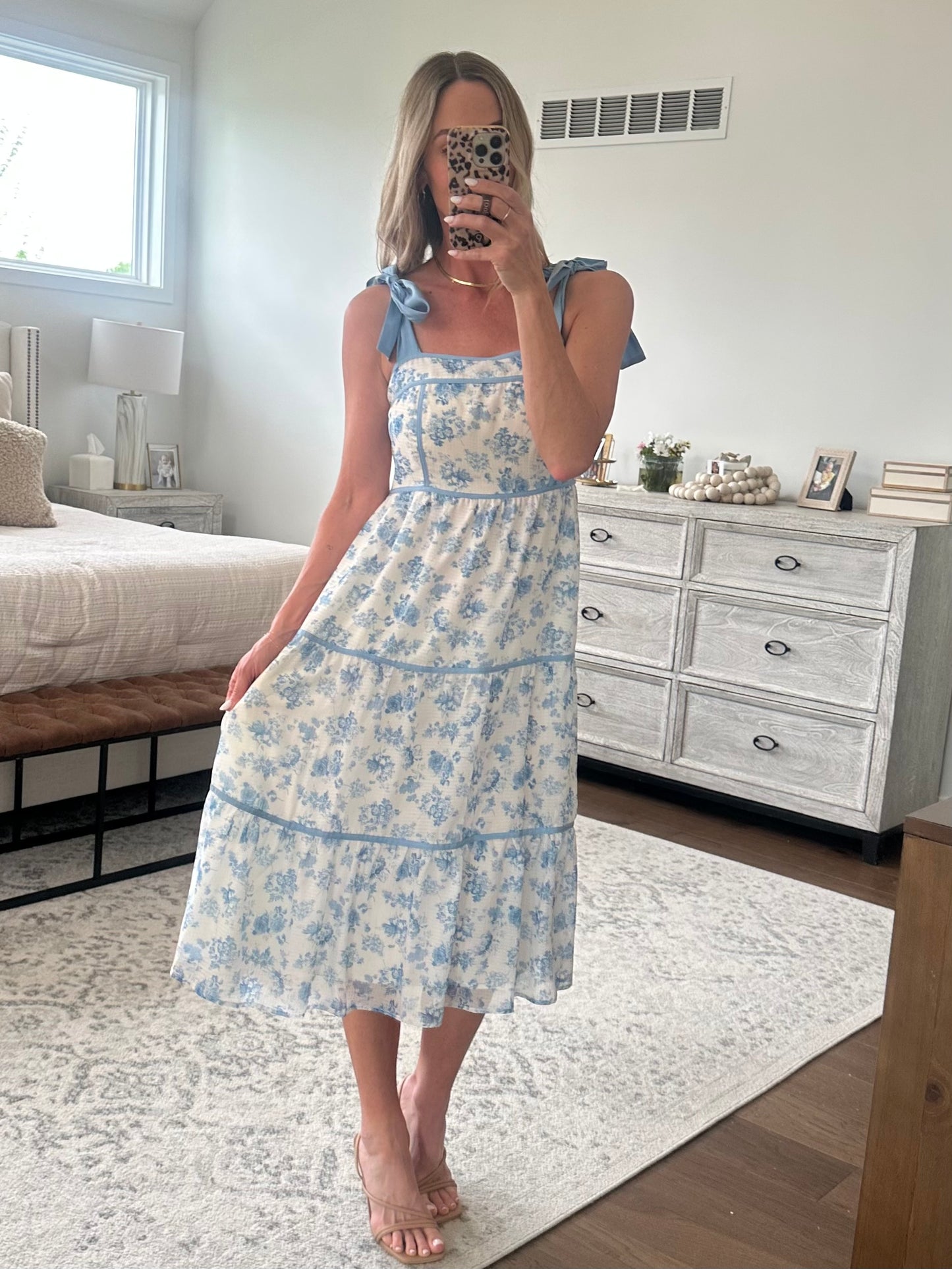 Blue Floral Maxi