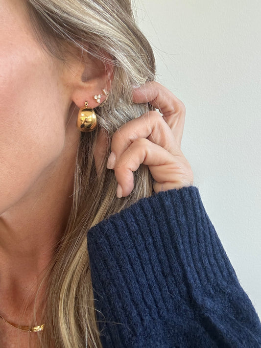 Gold Huggie Hoops