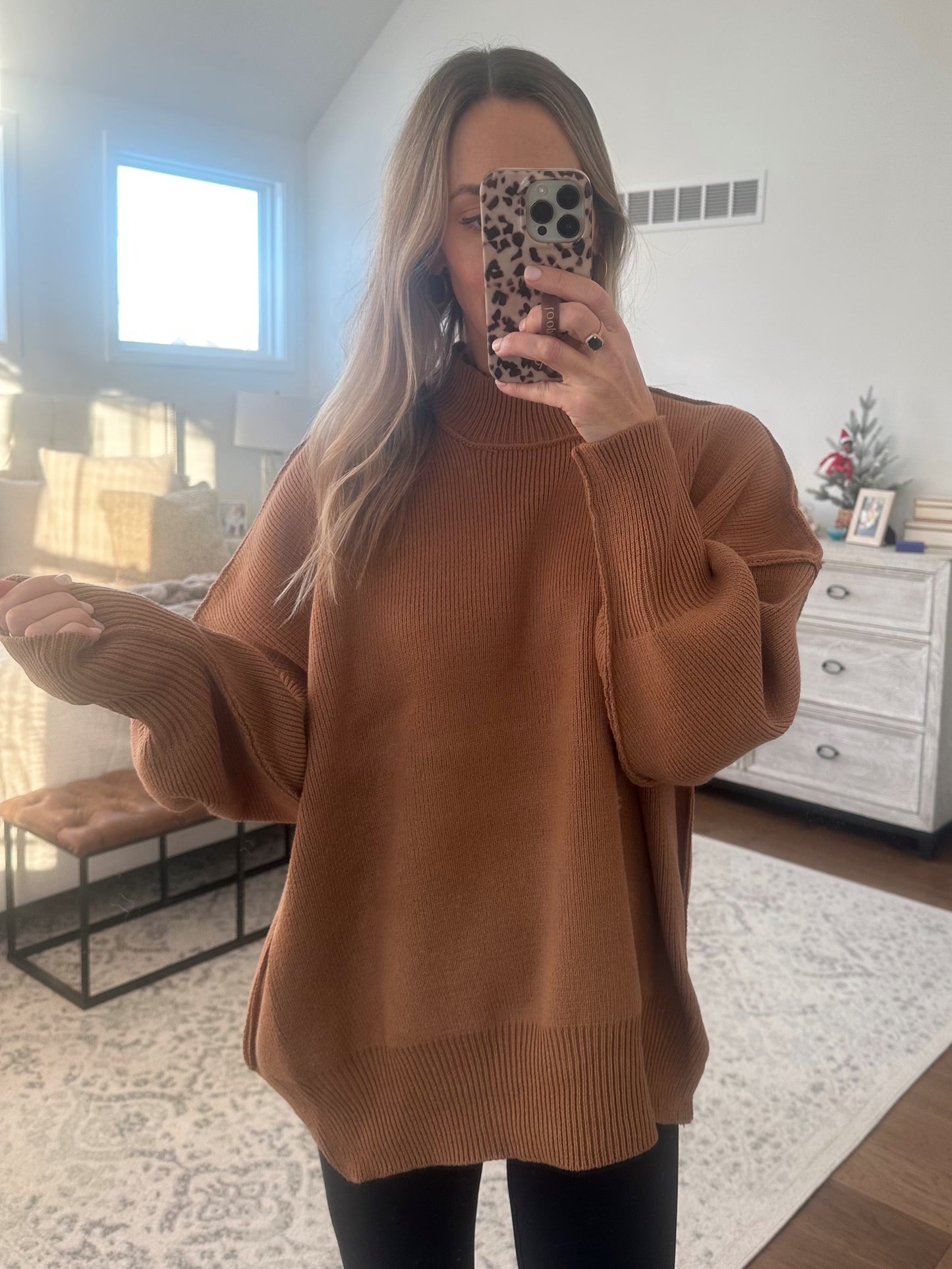 Oversized Sweater- Camel