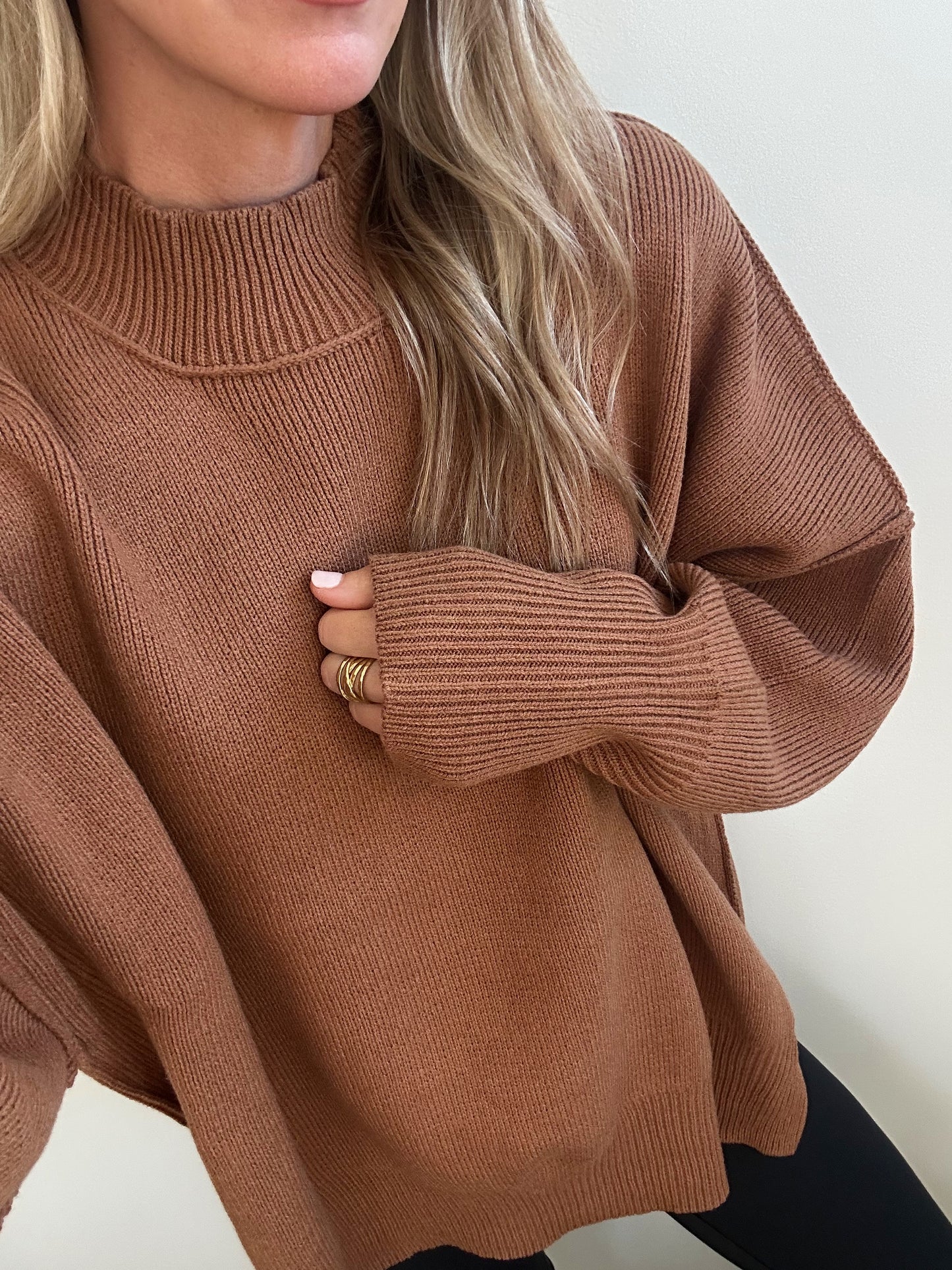 Oversized Sweater- Camel