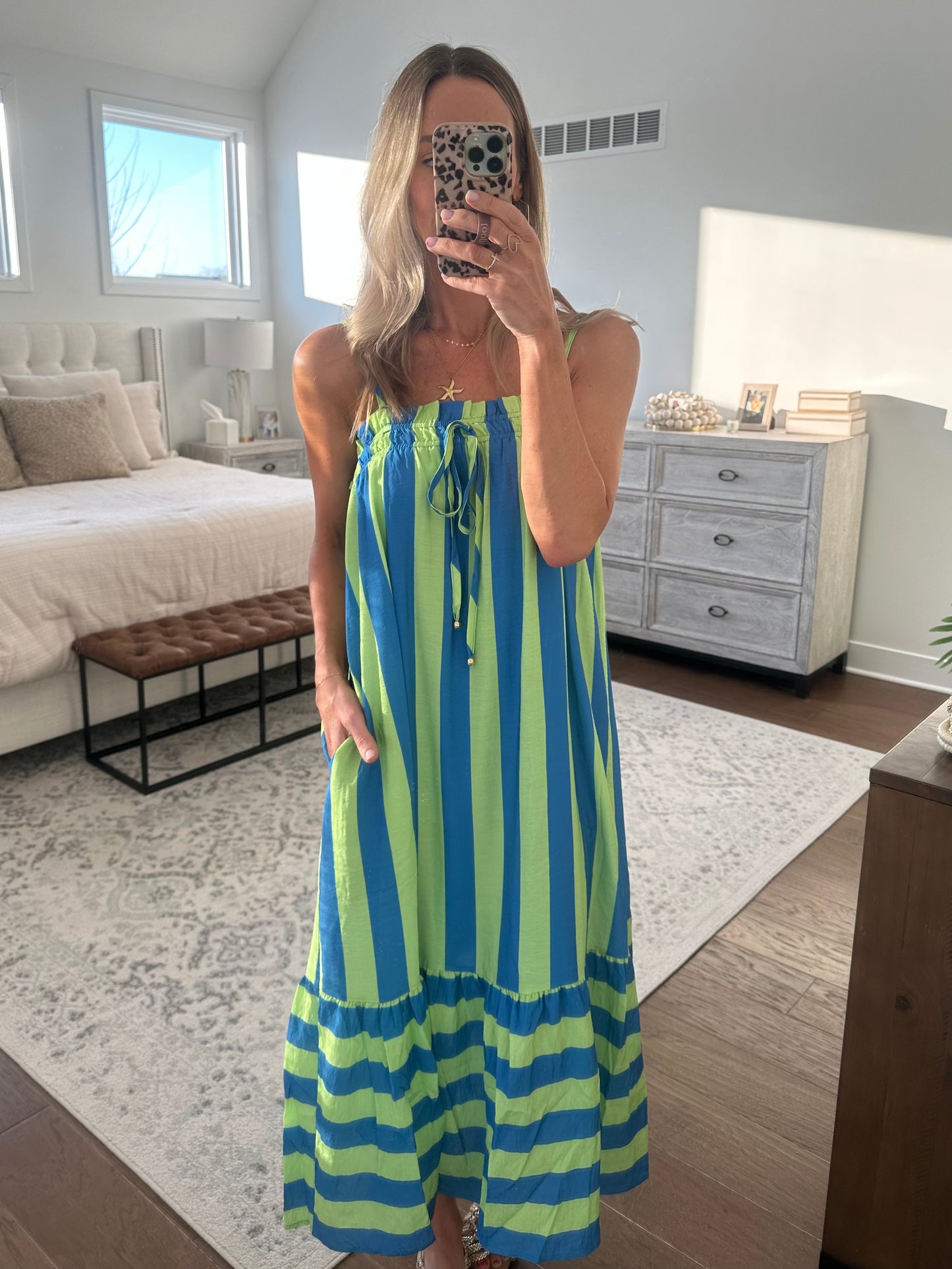 Lime & Blue Maxi