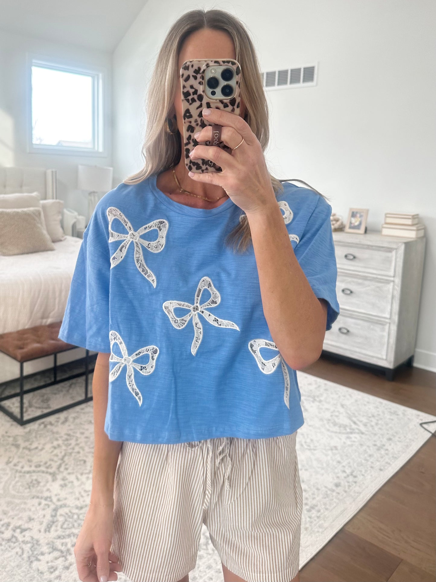 Short Sleeve Bow Tee