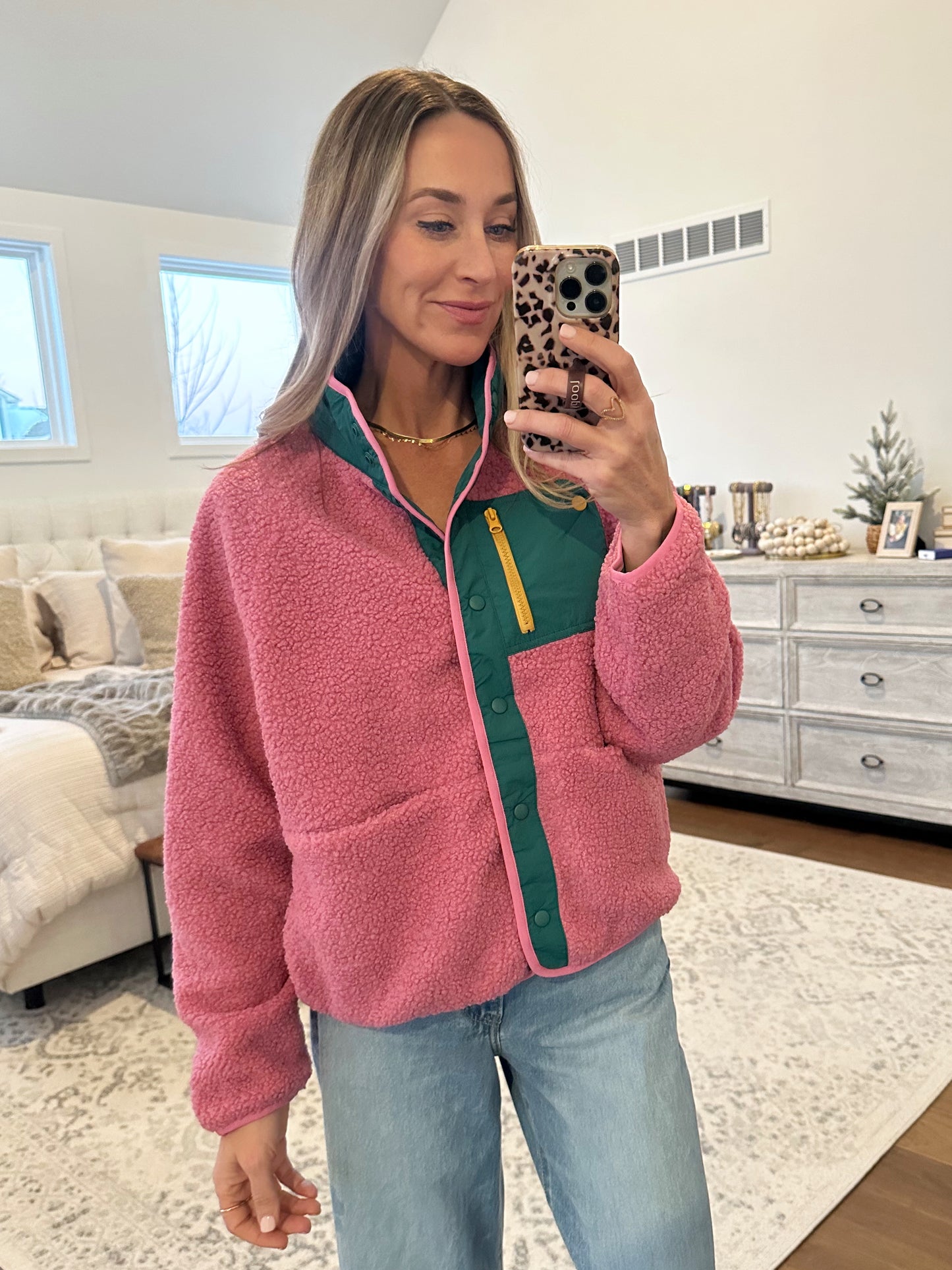Pink Fleece Jacket