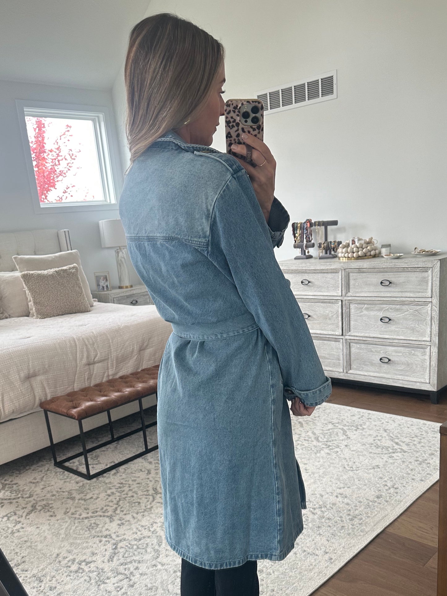 Denim Trench Coat