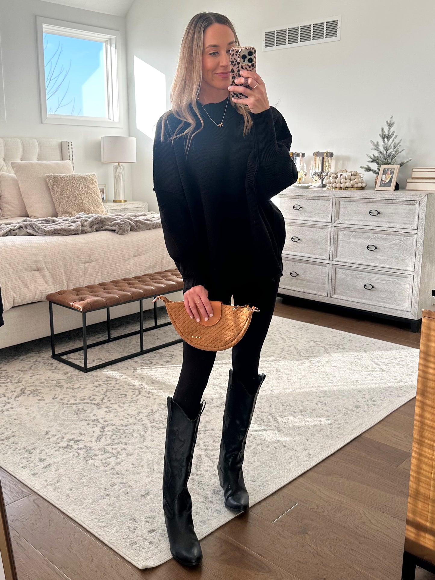 Suede Crossbody- Camel