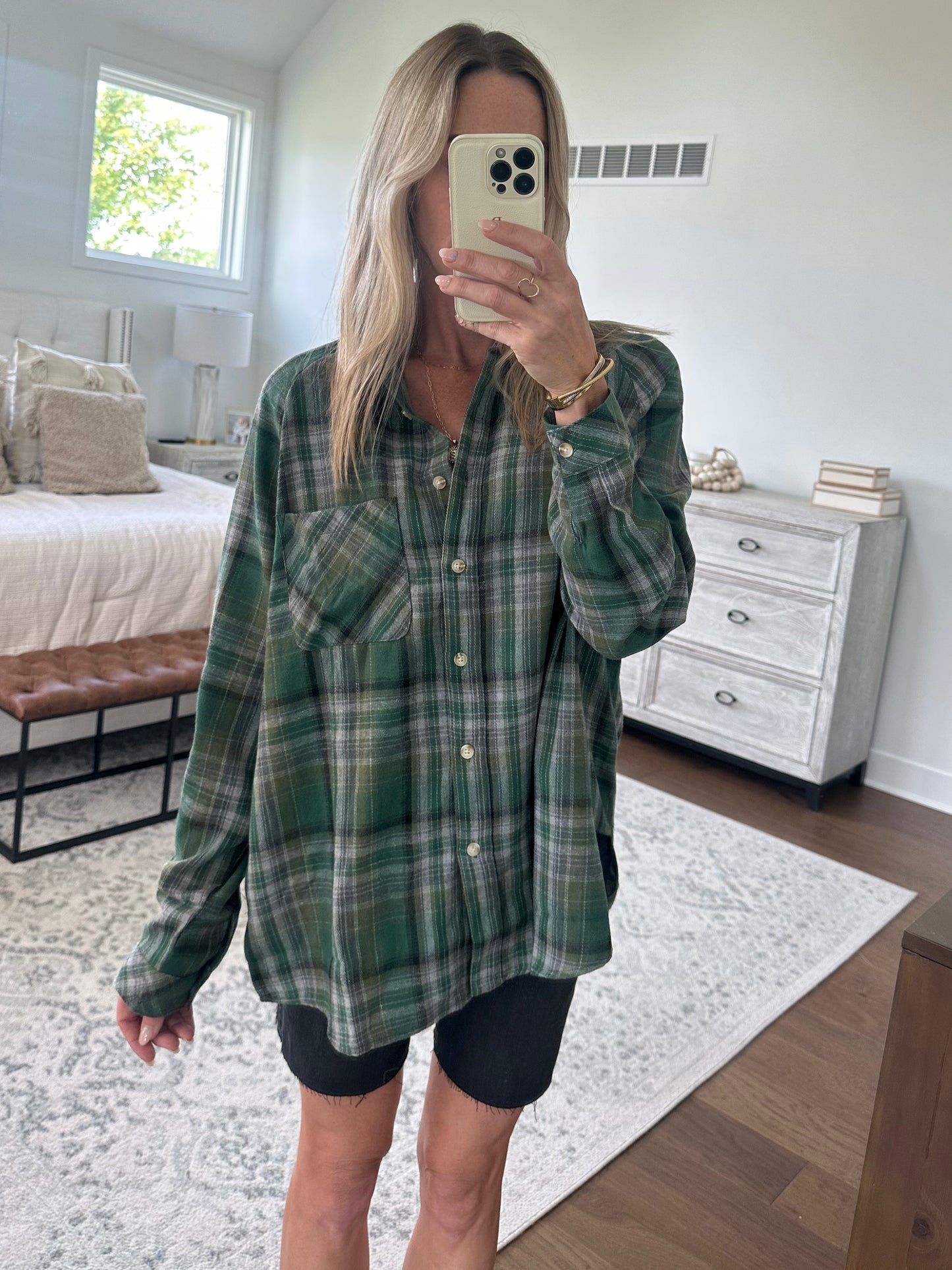 Green Plaid Flannel