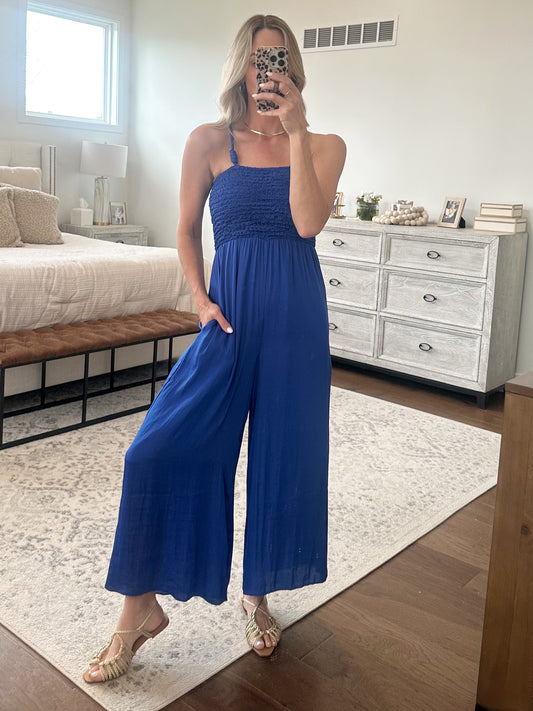 Capri Blue Jumpsuit