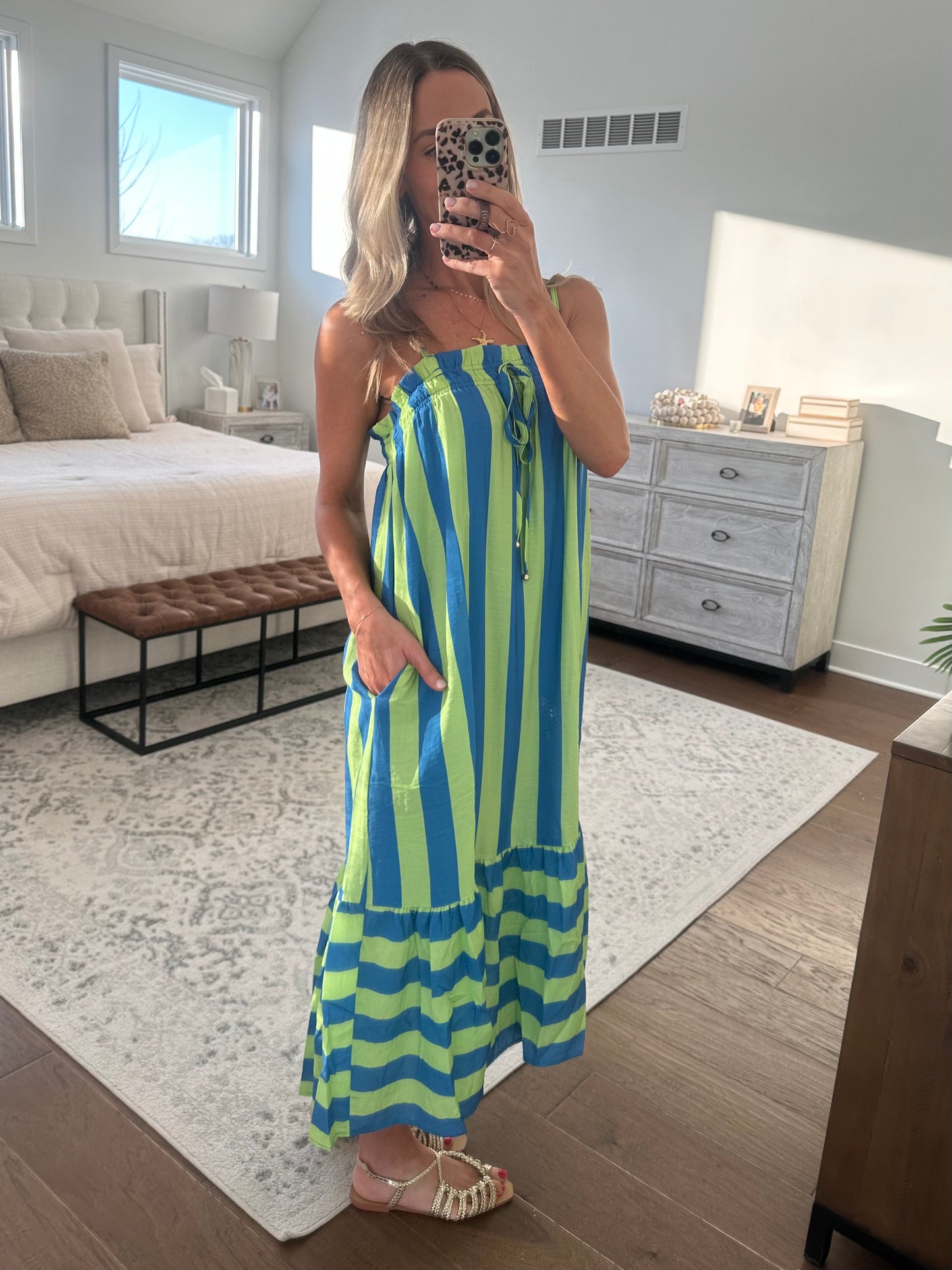 Lime & Blue Maxi