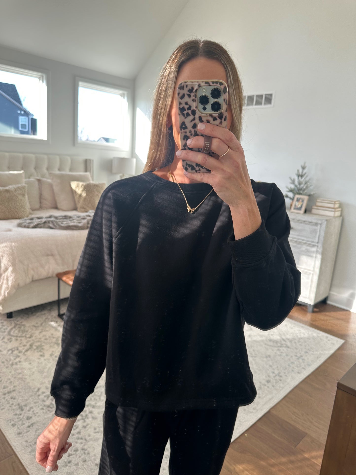 Fleece Lined Set- Black