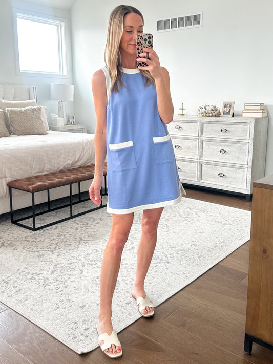 Blue Shift Dress