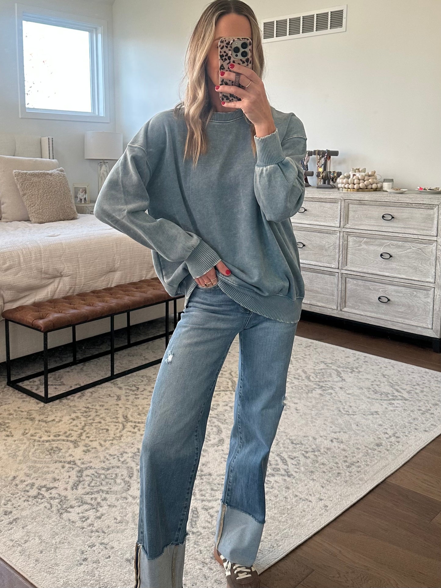 Crewneck Sweatshirt- Blue