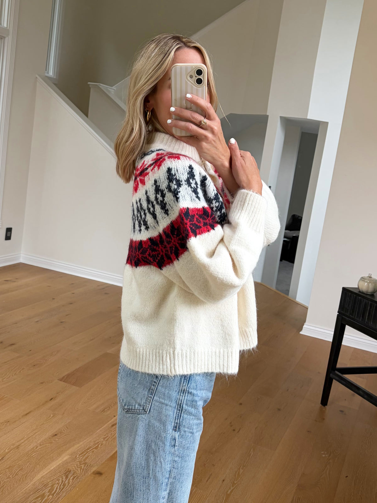 Cream Fair Isle Cardigan