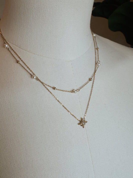 Layered Starburst Necklace