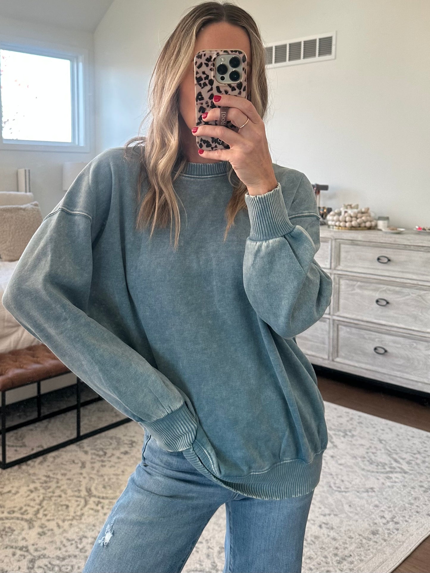 Crewneck Sweatshirt- Blue