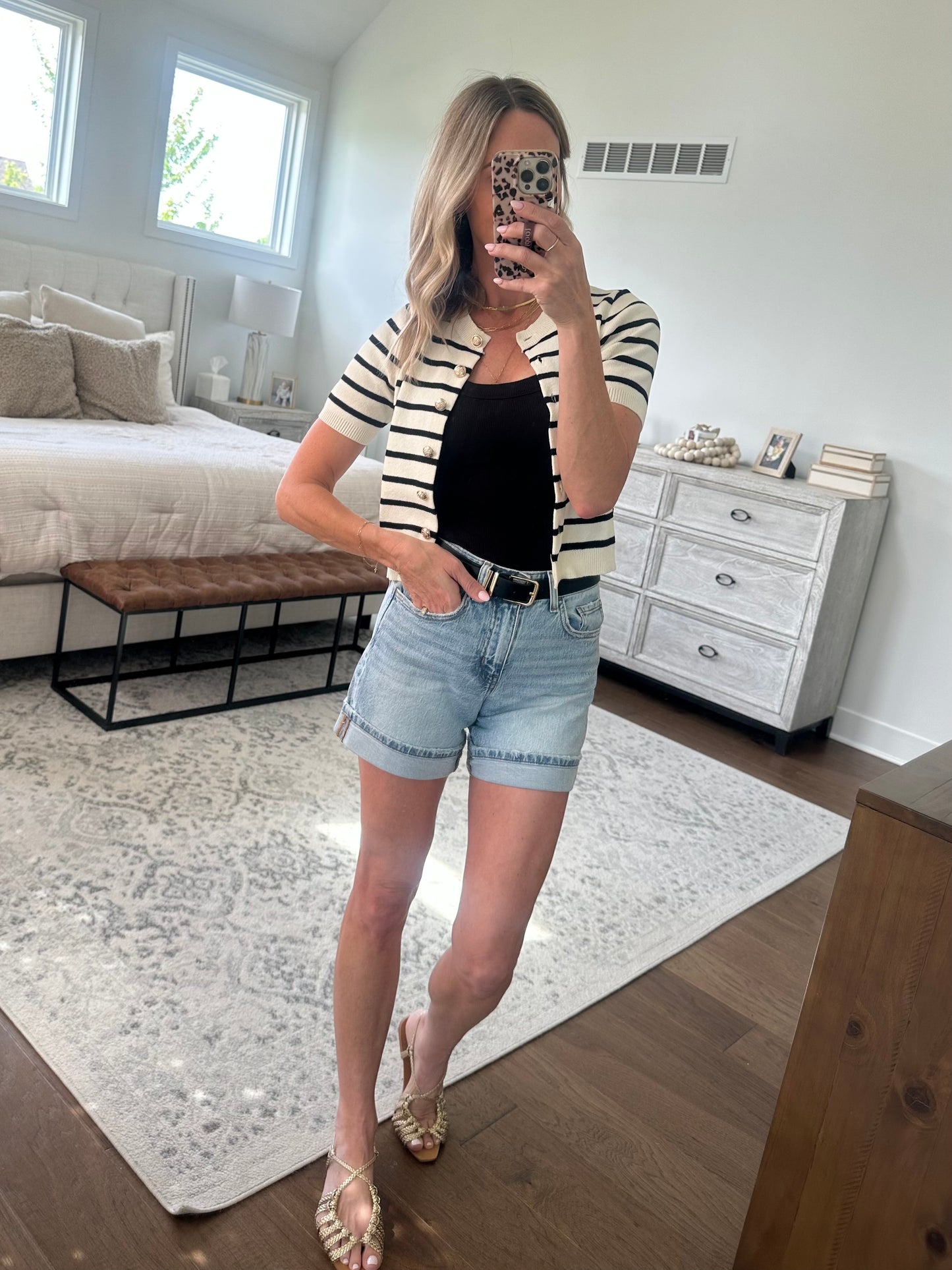 Striped Knit Cardigan