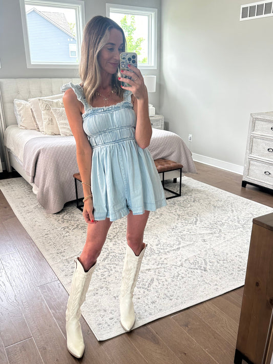 Light Denim Romper