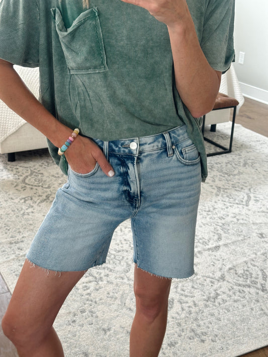 Raw Hem Shorts