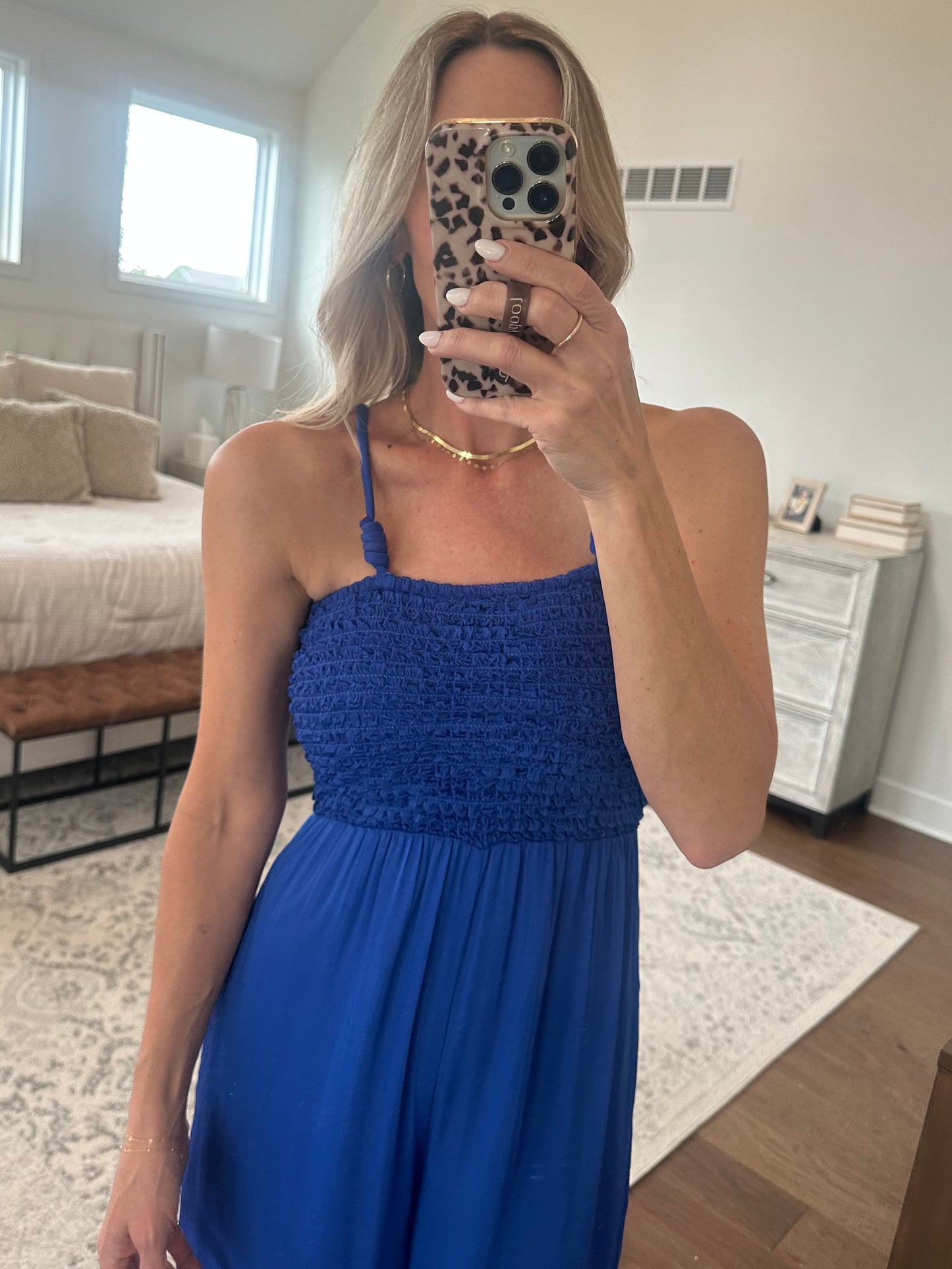 Capri Blue Jumpsuit