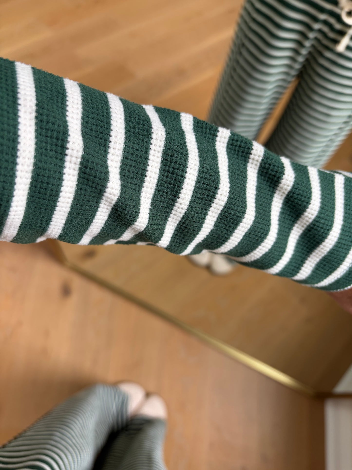 Green Striped Set