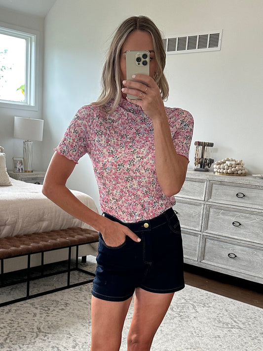 Pink Floral Top