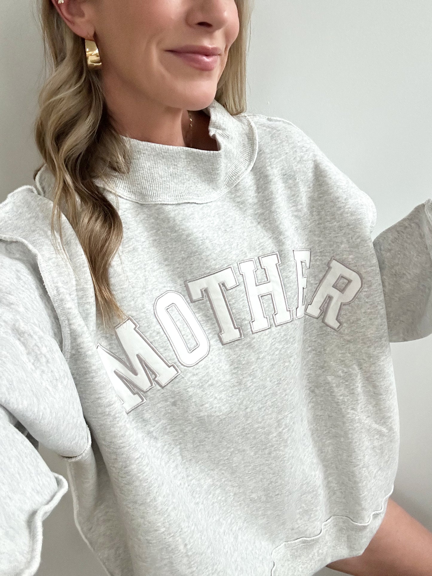 MOTHER Mock Neck Sweatshirt
