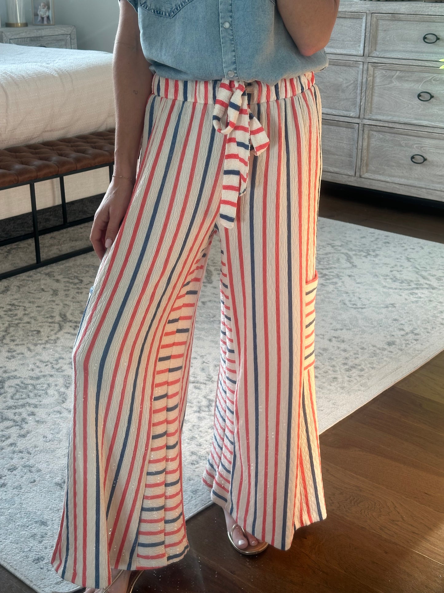 Red/Blue/Cream Lounge Pant
