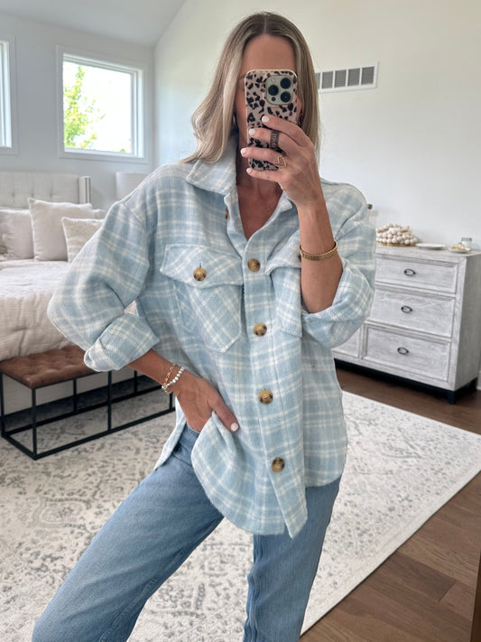 Baby Blue Shacket