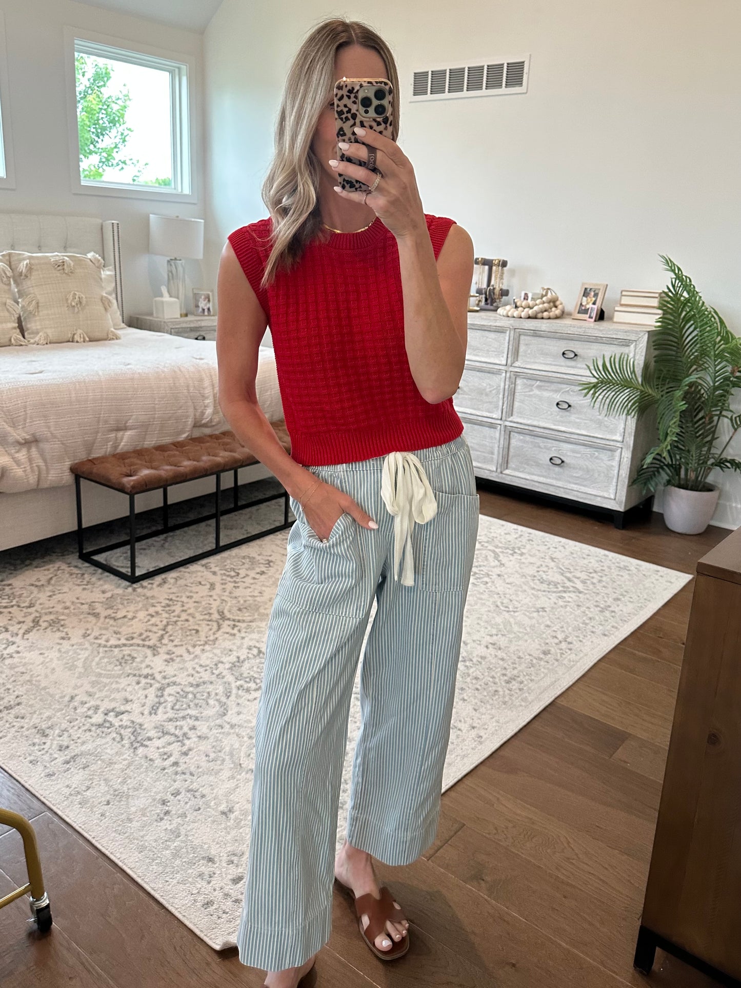 Red Sweater Tank