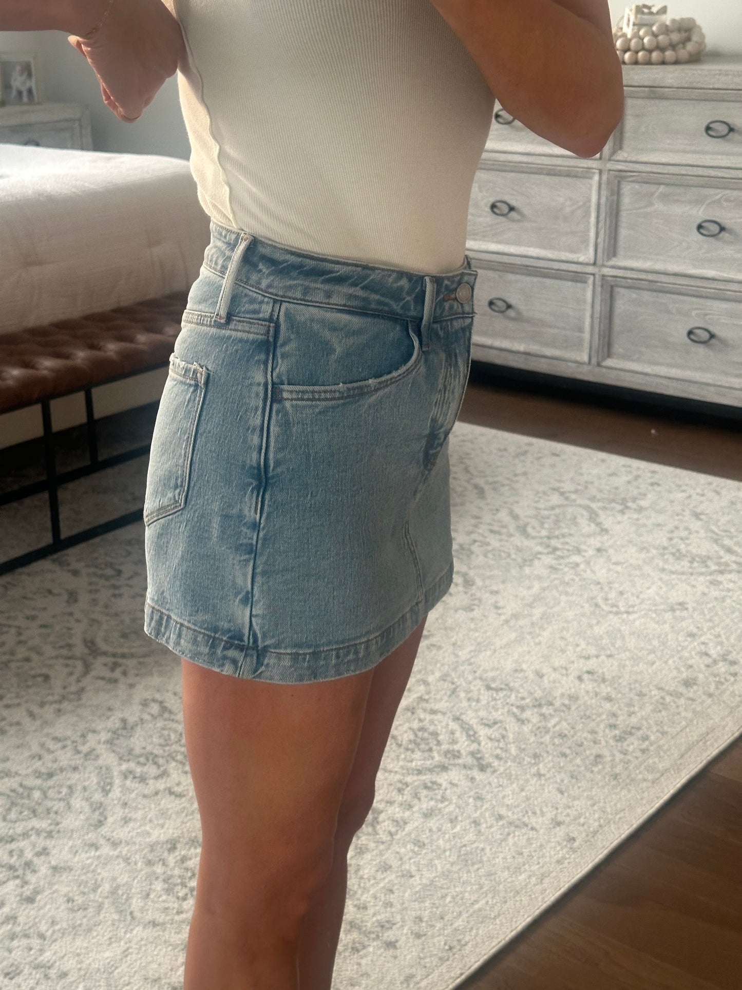Denim Skort