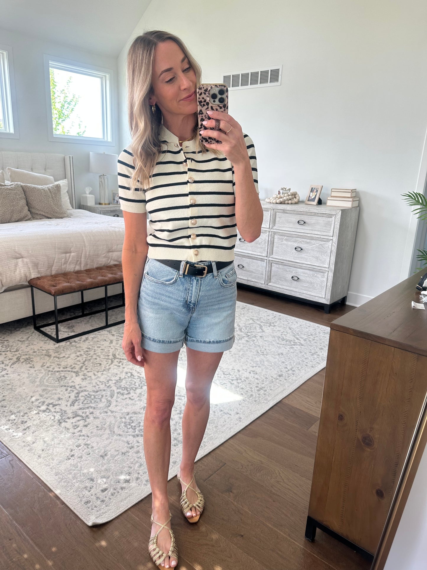 Striped Knit Cardigan