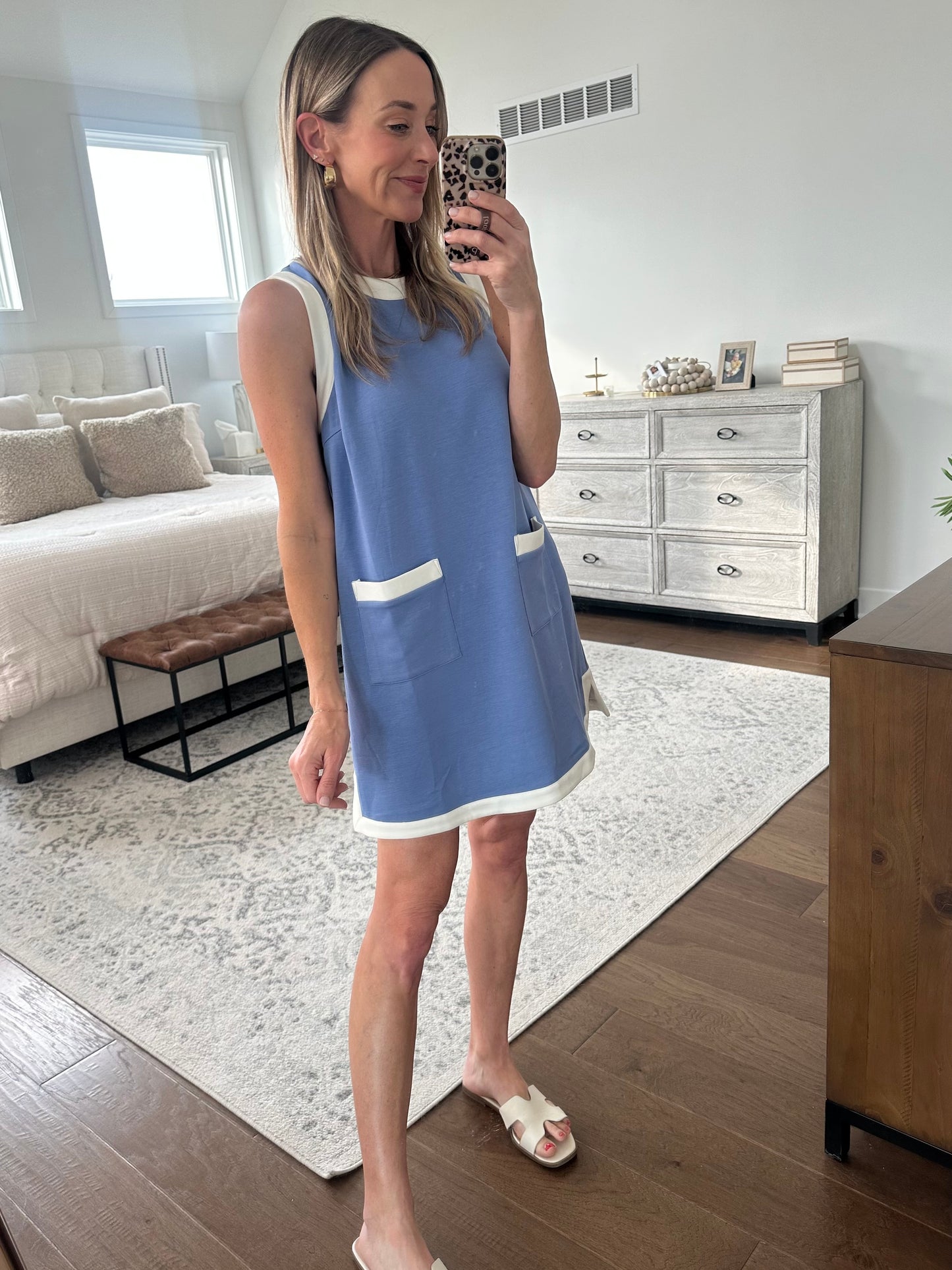 Blue Shift Dress