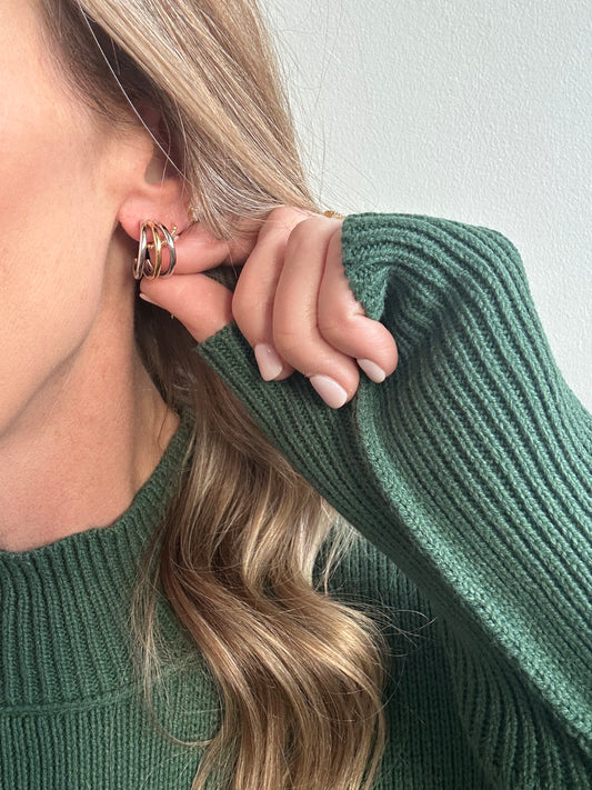 Two Tone Earrings