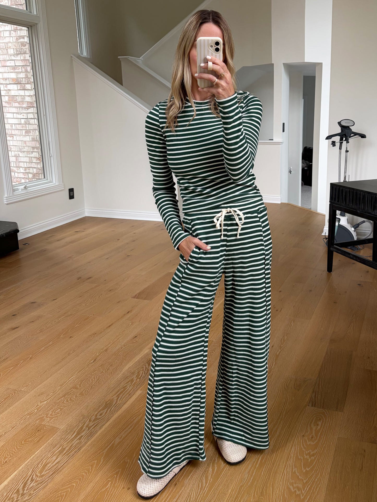 Green Striped Set