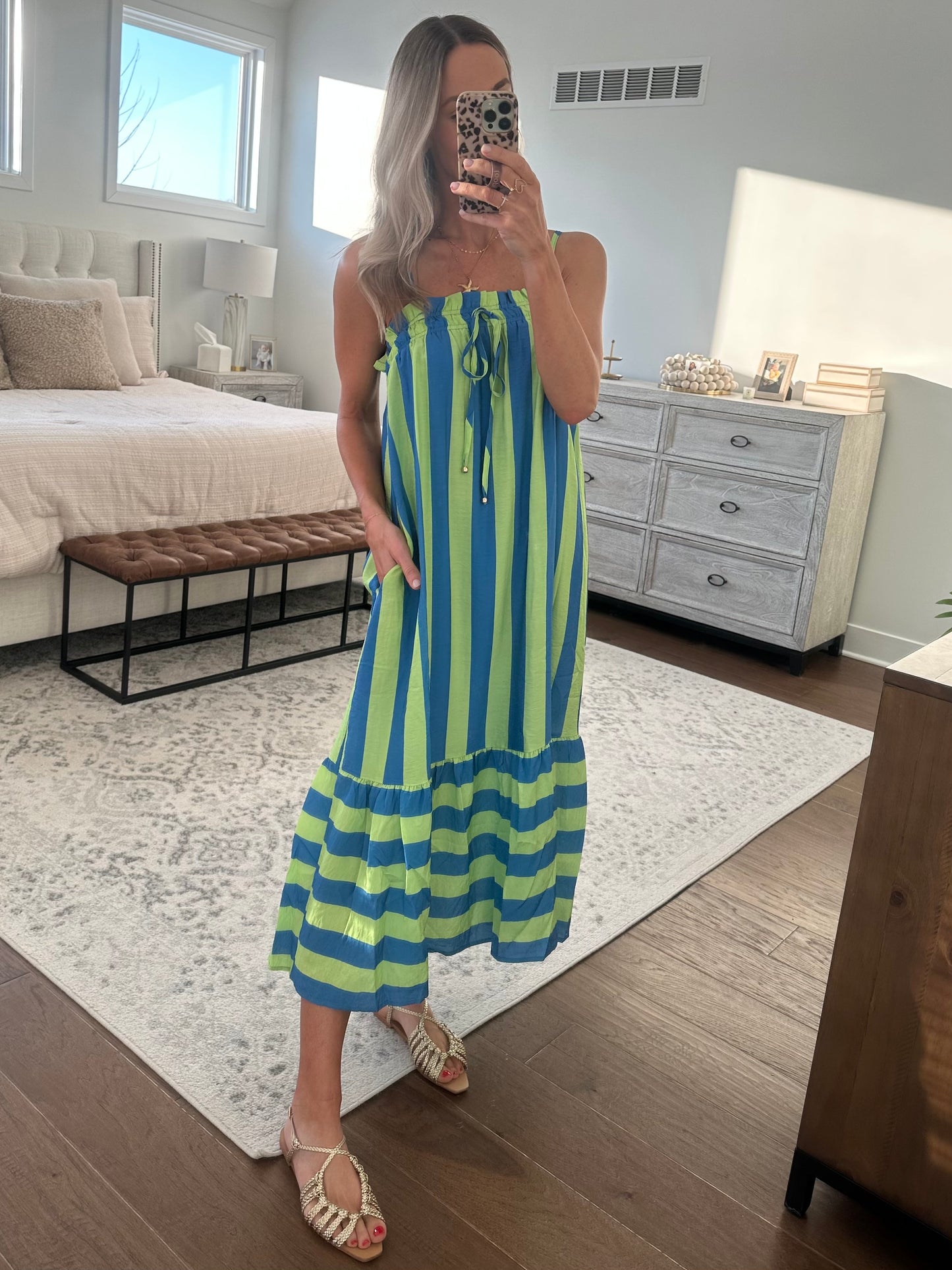 Lime & Blue Maxi