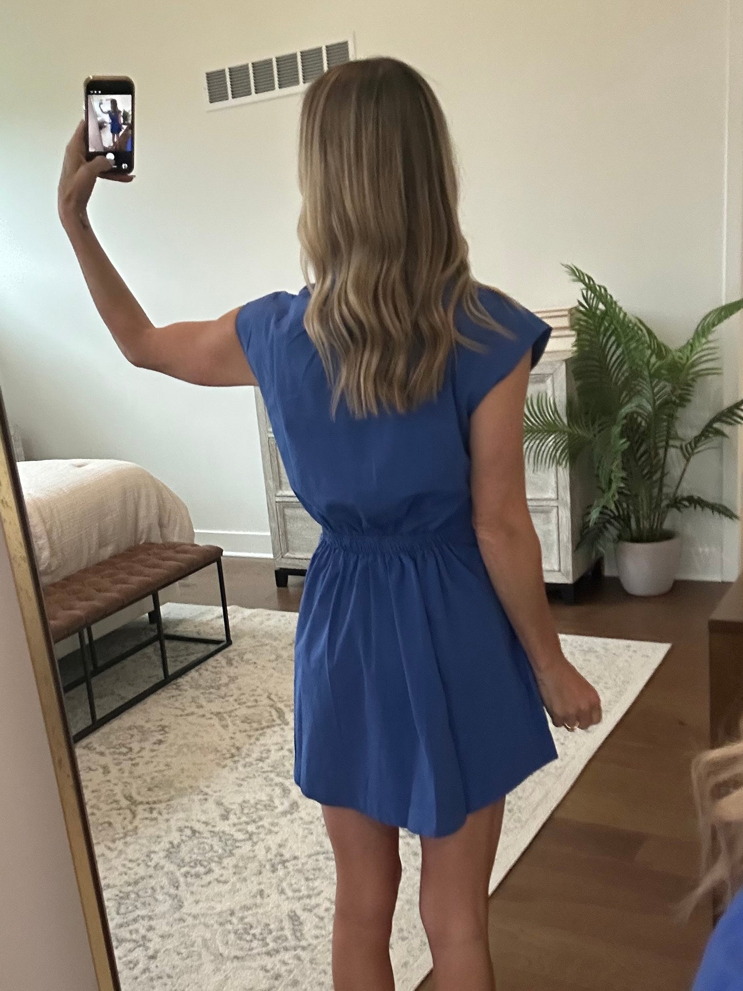 Royal Blue Fit and Flare Dress