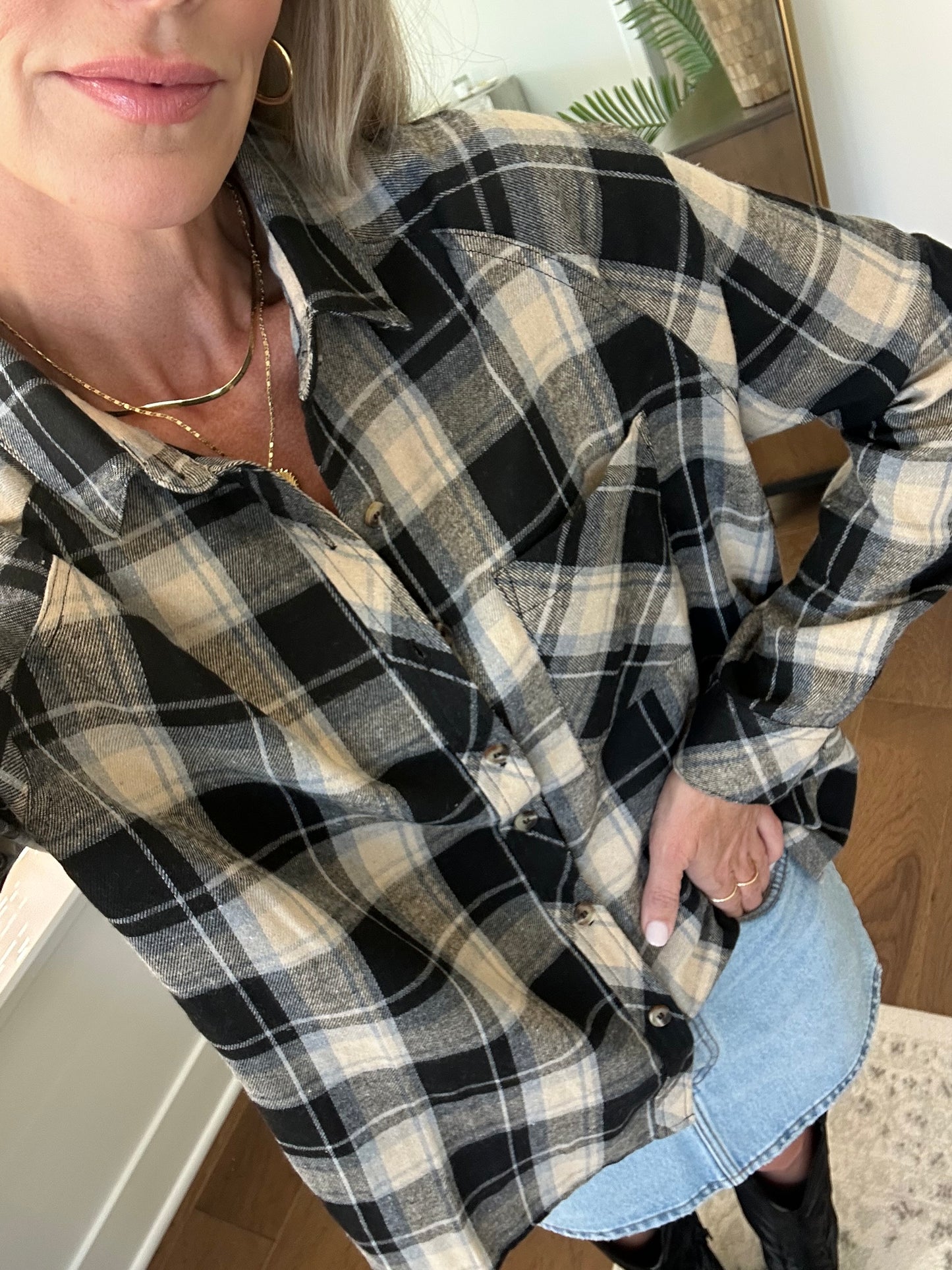 Black Soft Flannel