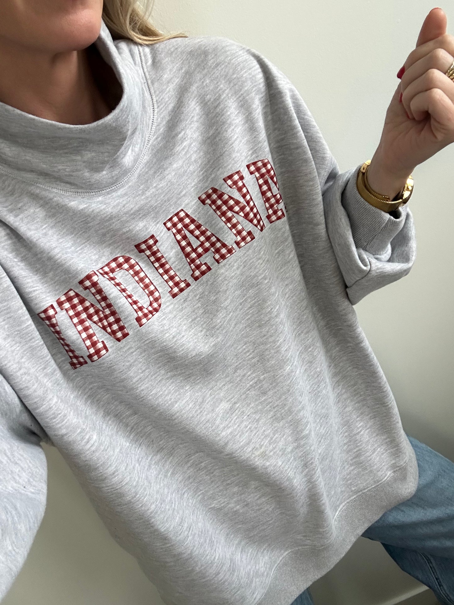 Indiana Mock Neck Sweatshirt