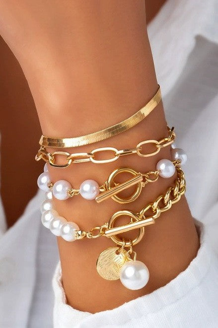 Multi Layer Pearl Bracelet